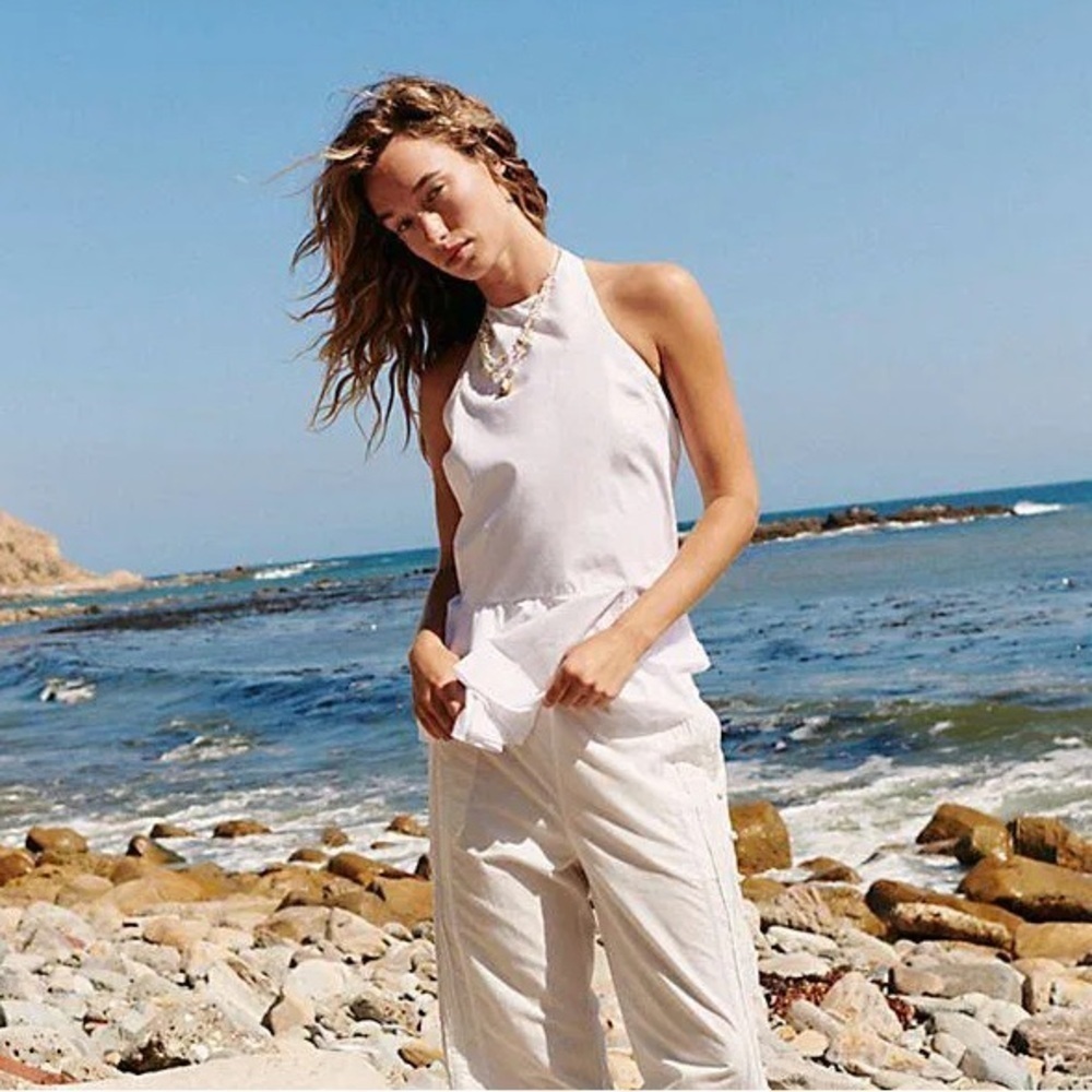 New Free People printemps moment white top - Picture 2 of 13